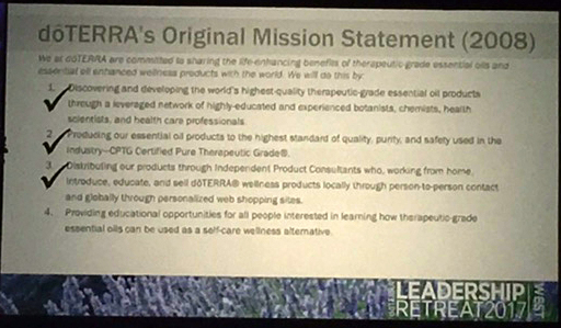 doTERRA's Original Mission Statement
